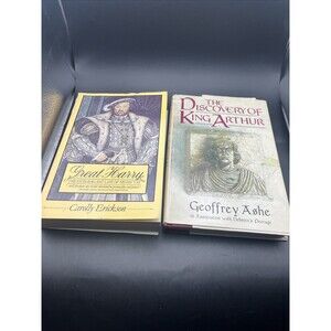 The Discovery of King Arthur Geoffrey Ashe + Great Harry Carolly Erickson BOOKS